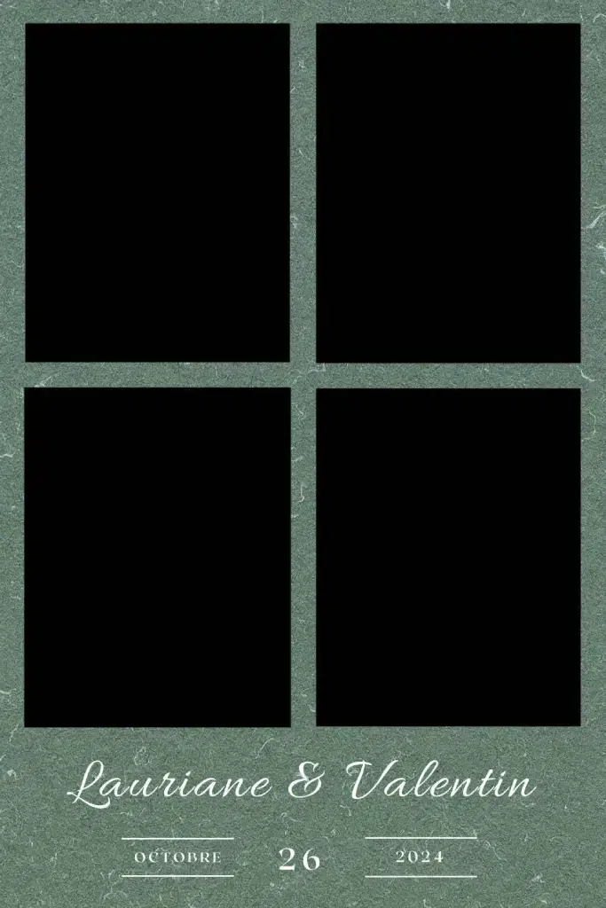 Impressions mariage avec décor floral