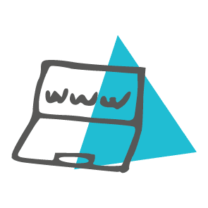 Pictogramme laptop — services informatiques